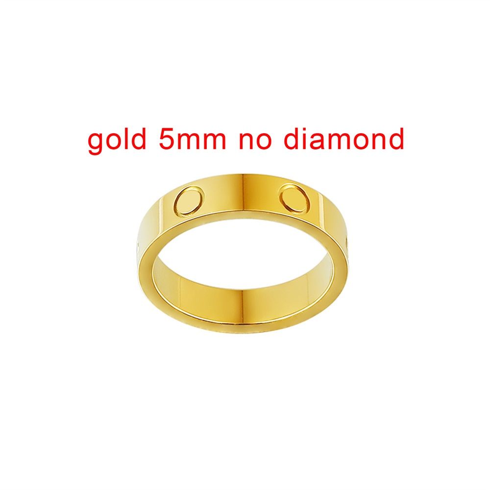 5mm złoty brak diamentu