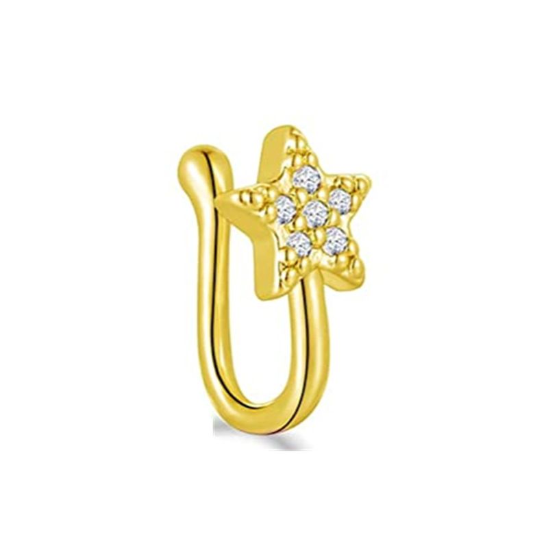 Five-pointed star gold plated