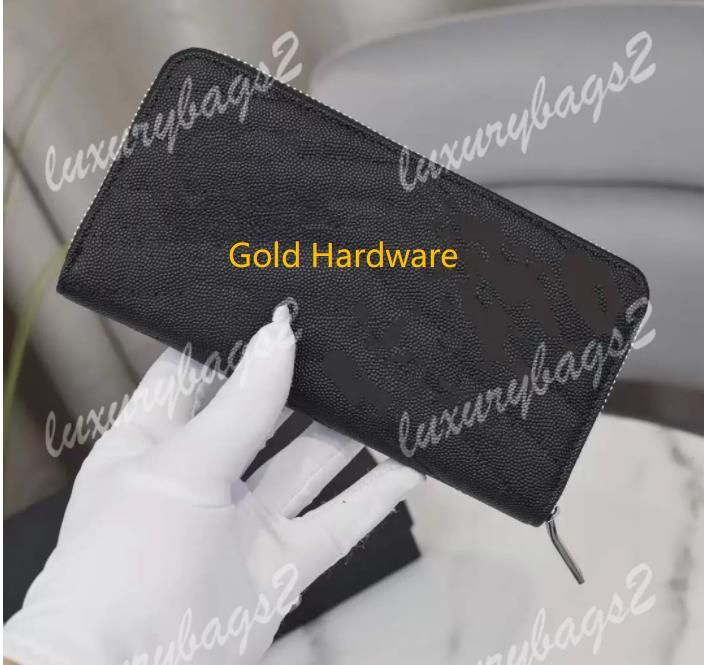 Long--Zipper Black Gold Hardware
