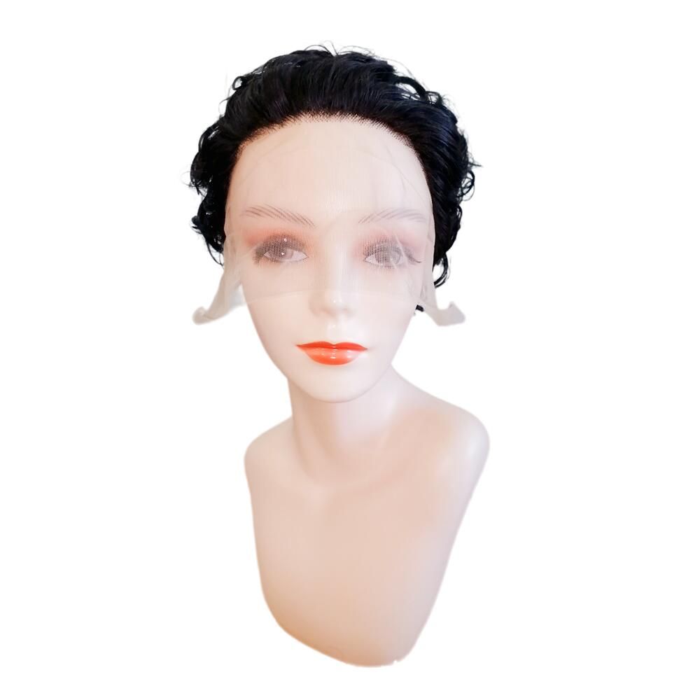 Short Bob Curly Human Hair Wigs 13X1 Transparent lace wigs Brazilian deep wave Wig For Woman Short Bob Curly Human Hair Wigs 13X1 Transparent lace wigs Brazilian deep wave Wig For Woman