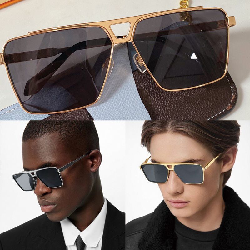 evidence metal square sunglasses