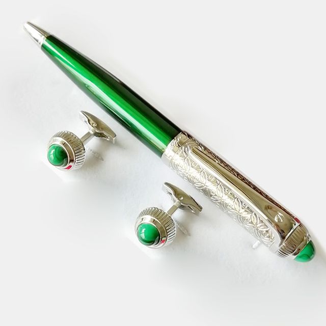 pen with cufflinks
