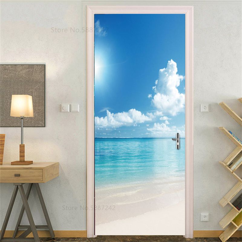 Sea Blue Sky Sticker-90x200cm (taglio 2 pezzi)