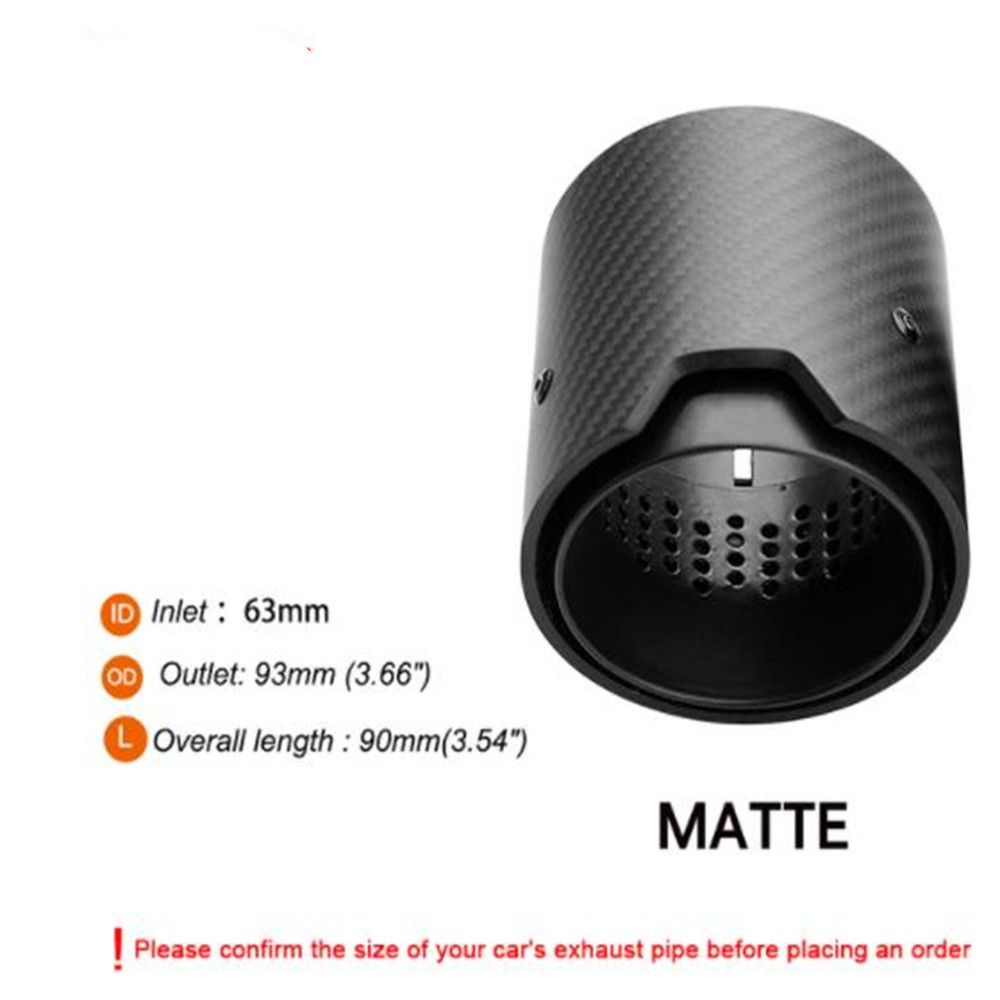 Svart Matt i 63 mm