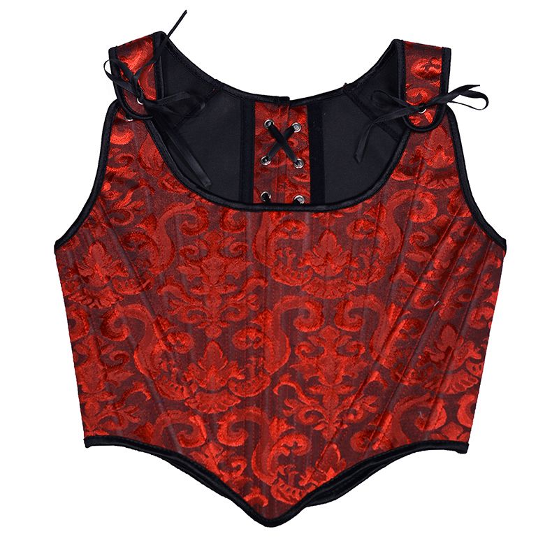 Jacquard rojo negro