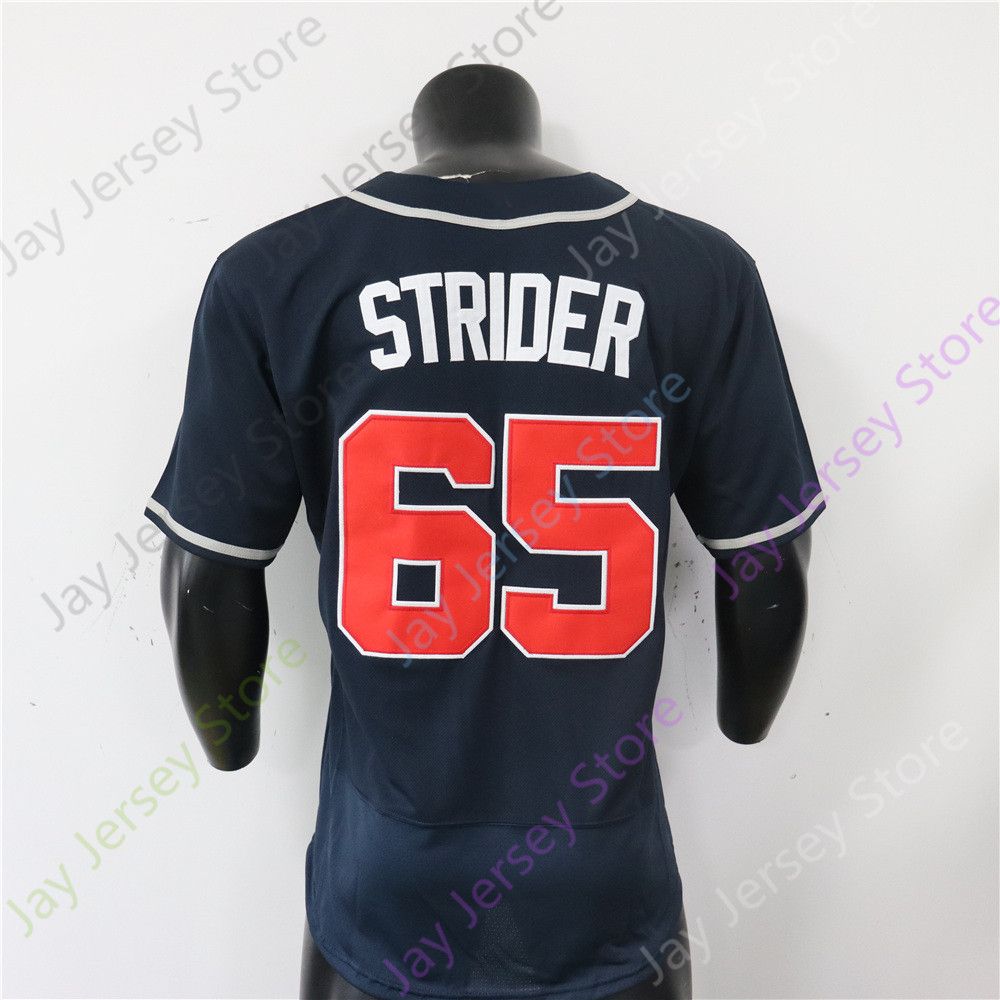 65 Spencer Strider Navy Player