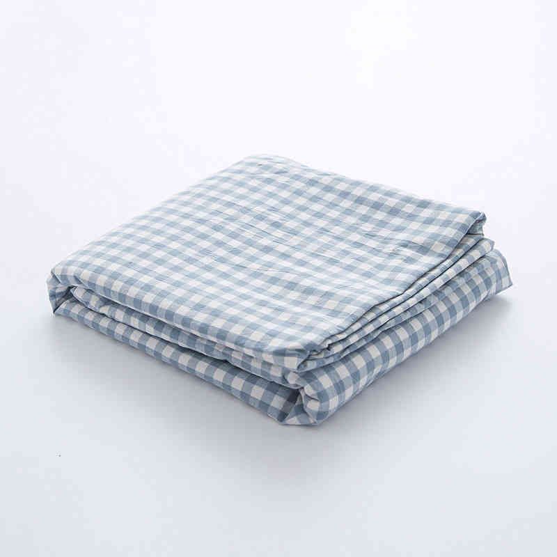 Blue Small Grid (Ab Side Pure Cotton)