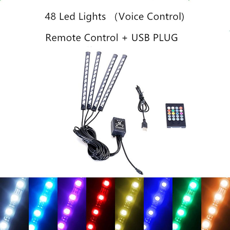 48 LEDS VOICE USB