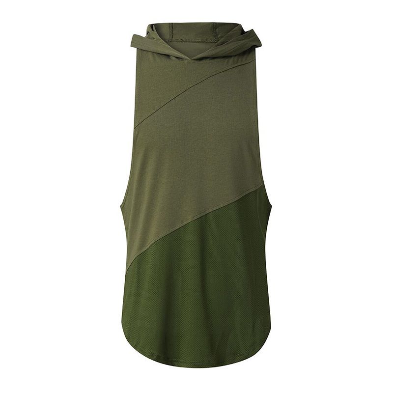 Green Blank Hooded