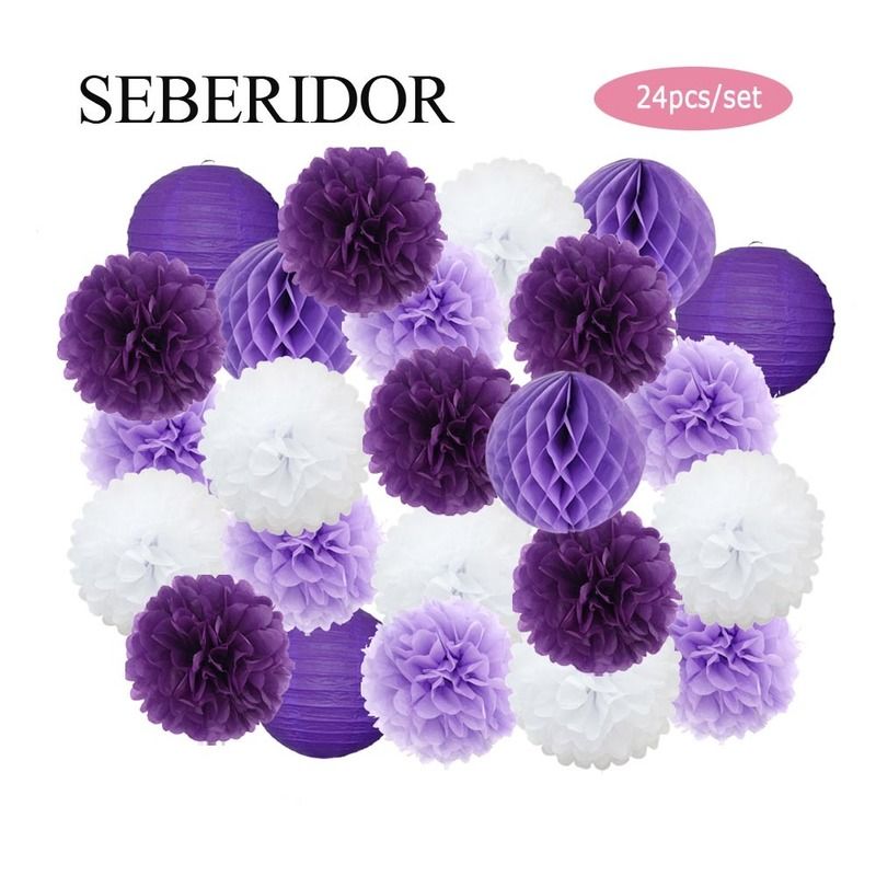 Set violet-10 pouces (environ 25 cm) -m