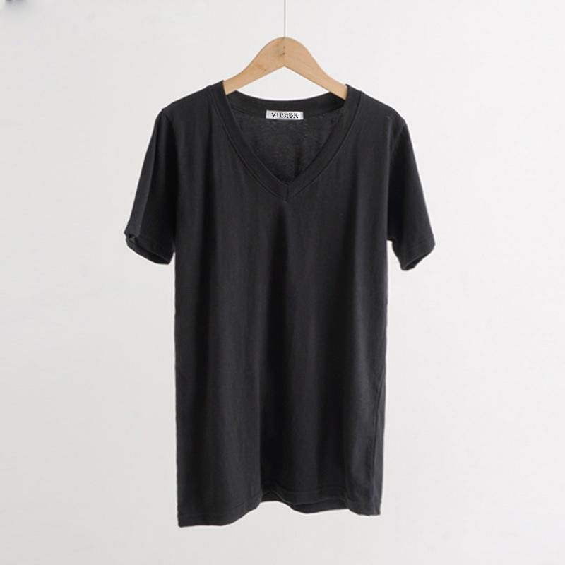 black V Neck