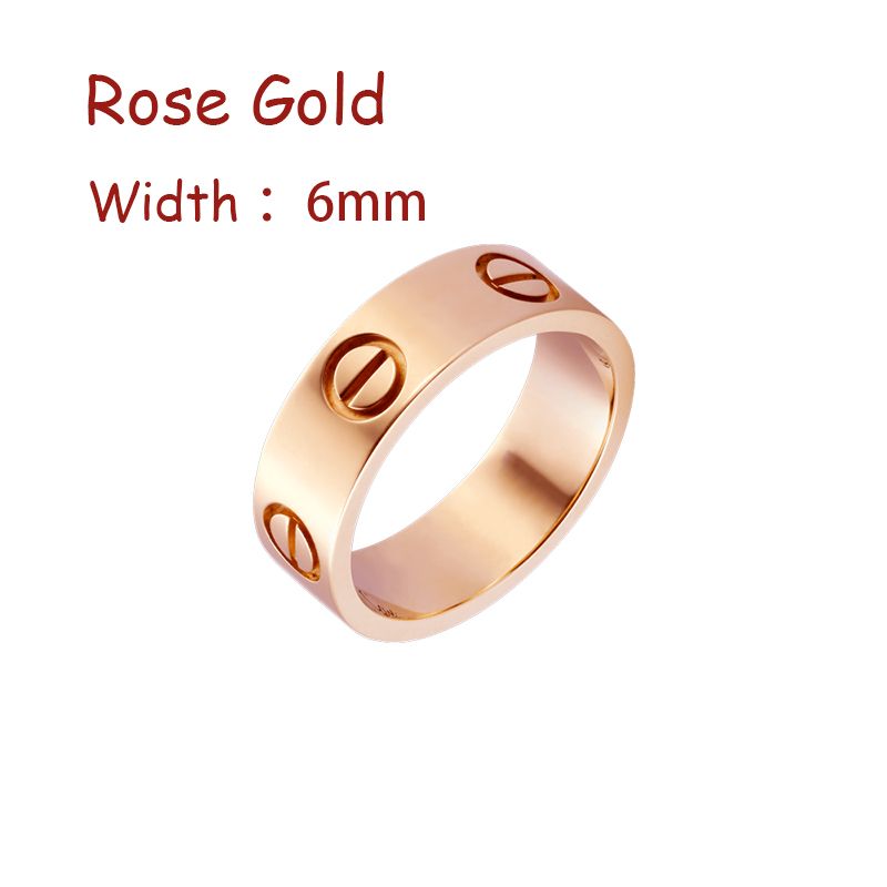 Rosguld (6 mm) - ring