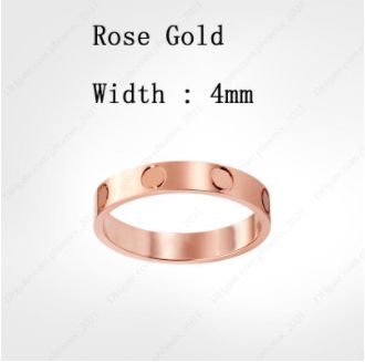 Rose Gold4mm zonder diamanten