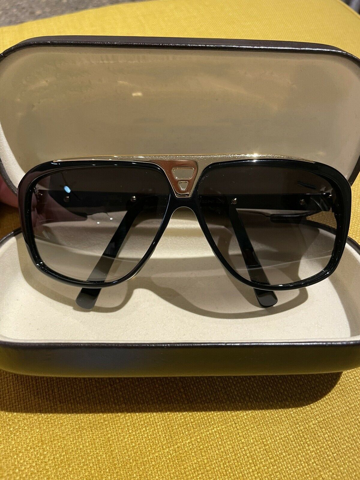 Louis Vuitton Black Acetate Frame Evidence Millionaire Sunglasses