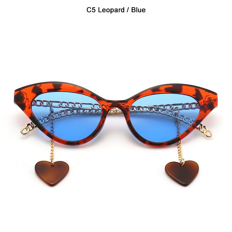 C5 Leopard Blue-with Chain