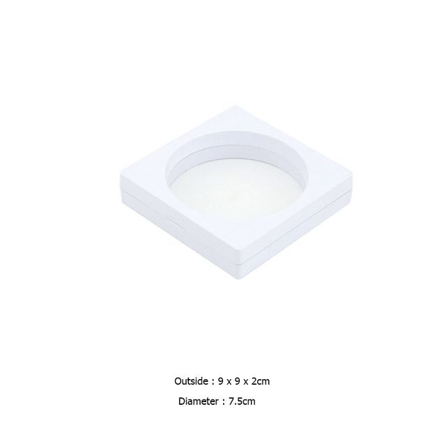 9 * 9 * 2cm rond blanc