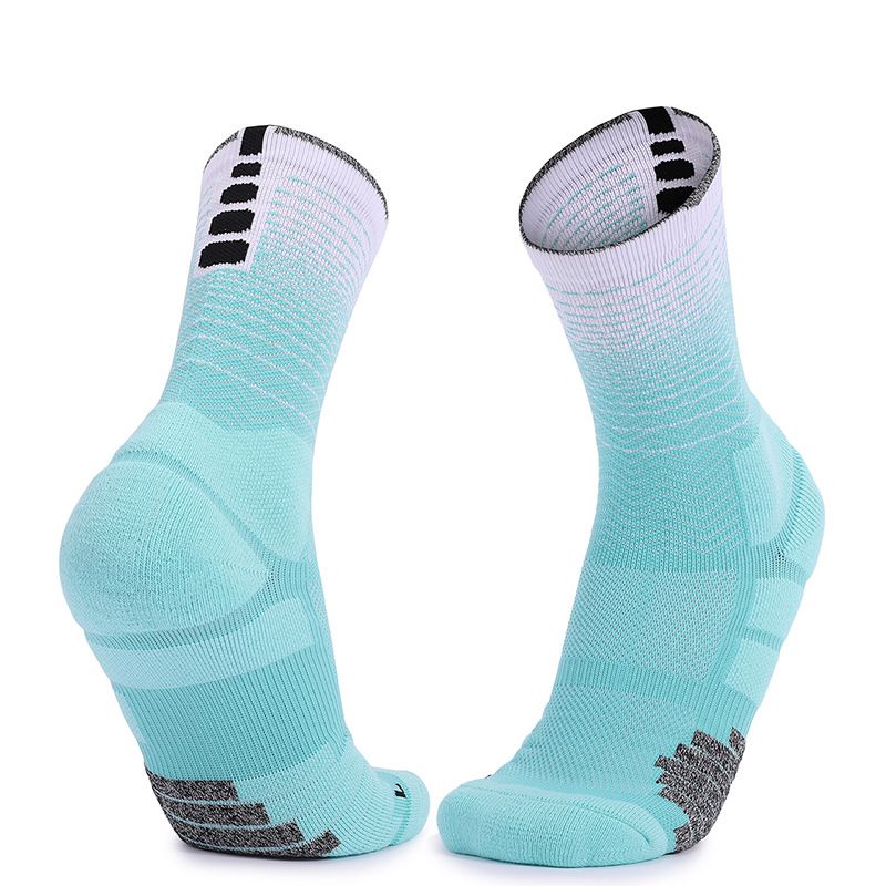 B-Light Blue White Socken