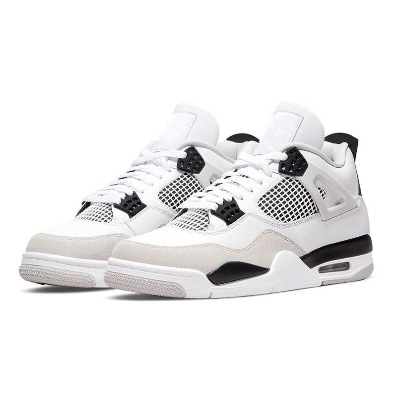 with Box Jumpman 4 Basketball Shoes 4s Military Black Cat Midnight Navy Fire Red Cement Oreo Sail Cactus Jack Thunder Bred Men Women Sneakers Outdoor Sports