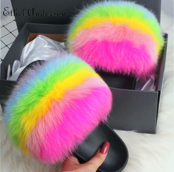 Mixed-color Fox Fur