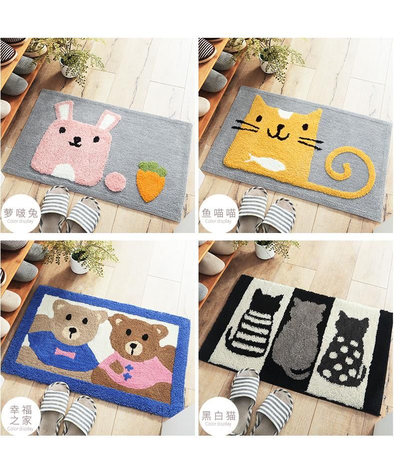 Carpets 45x65/50x80cm Cartoon Cat//bear Doormat Rug Living Room Door Mat Doorway Foot Pad Household Carpet Absorbent MatCarpets CarpetsCarpe Carpets 45x65/50x80cm Cartoon Cat//bear Doormat Rug Living Room Door Mat Doorway Foot Pad Household Carpet Absorbent MatCarpets CarpetsCarpe