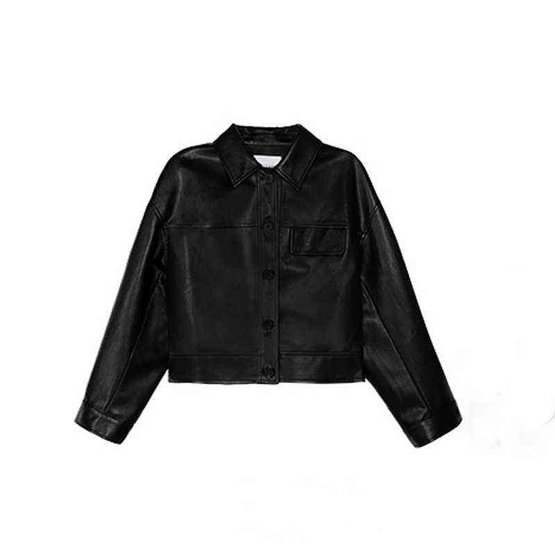 Chaqueta de cuero negro