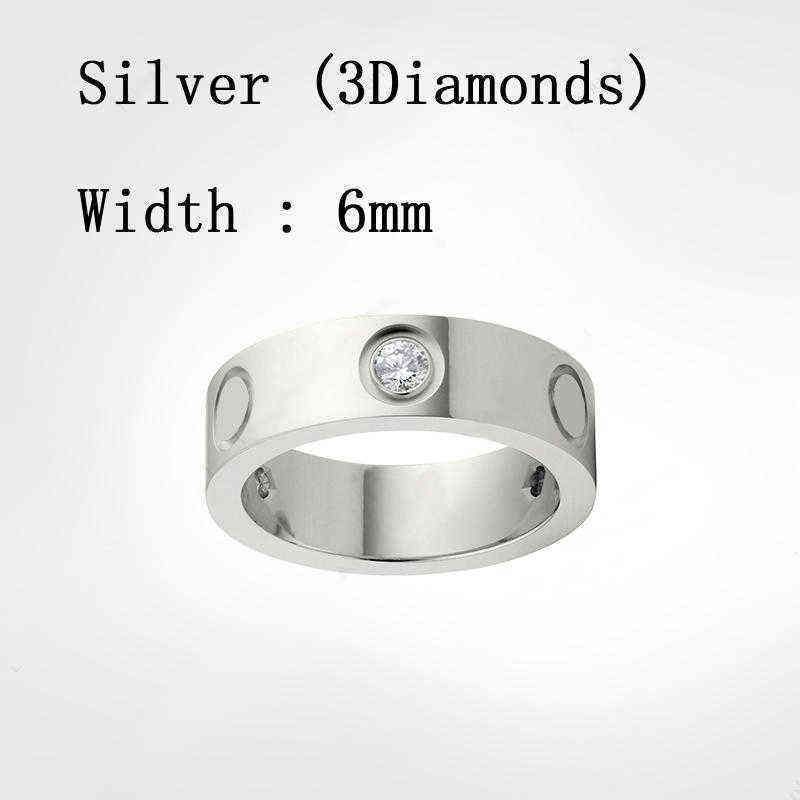 Diamants en argent (6 mm)