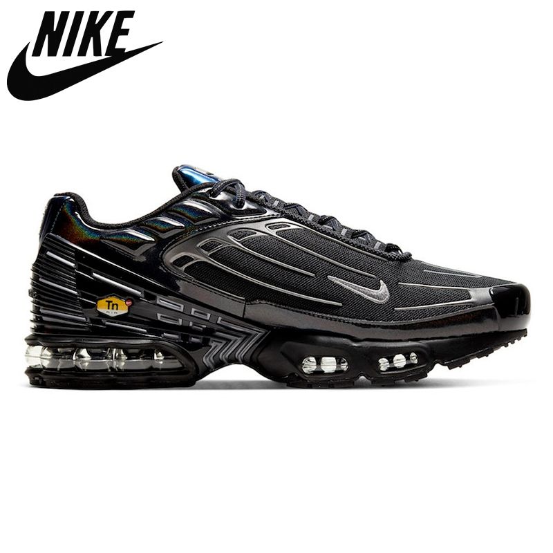 nike air max plus 3 running shoes men women Laser Blue Black Iridescent  Triple Black outdoor