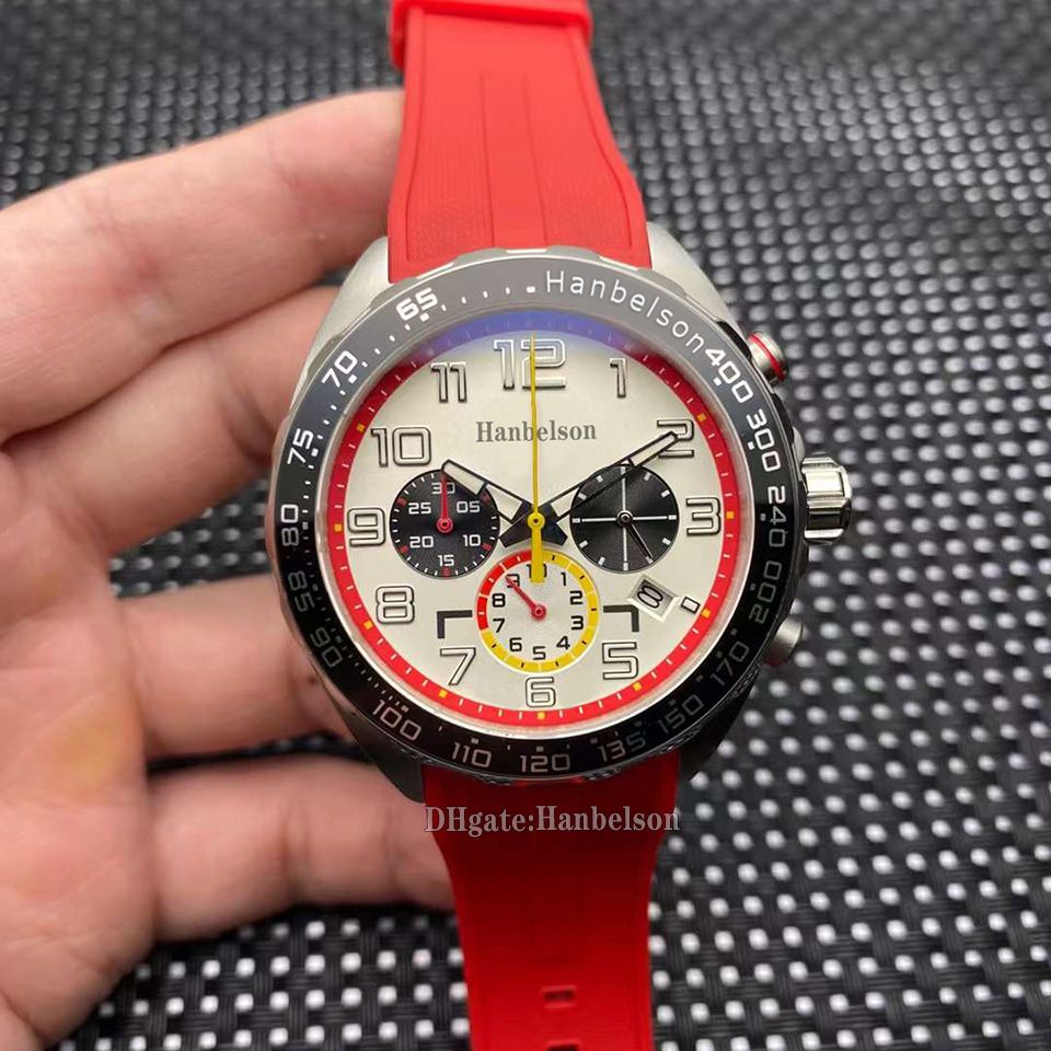 Style 2 White Dial (Red Curved Strap)