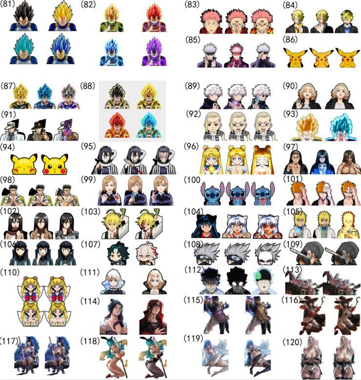 SPY FAMILY Demon Slayer 3D Anime Motion Stickers Outdoor Grade