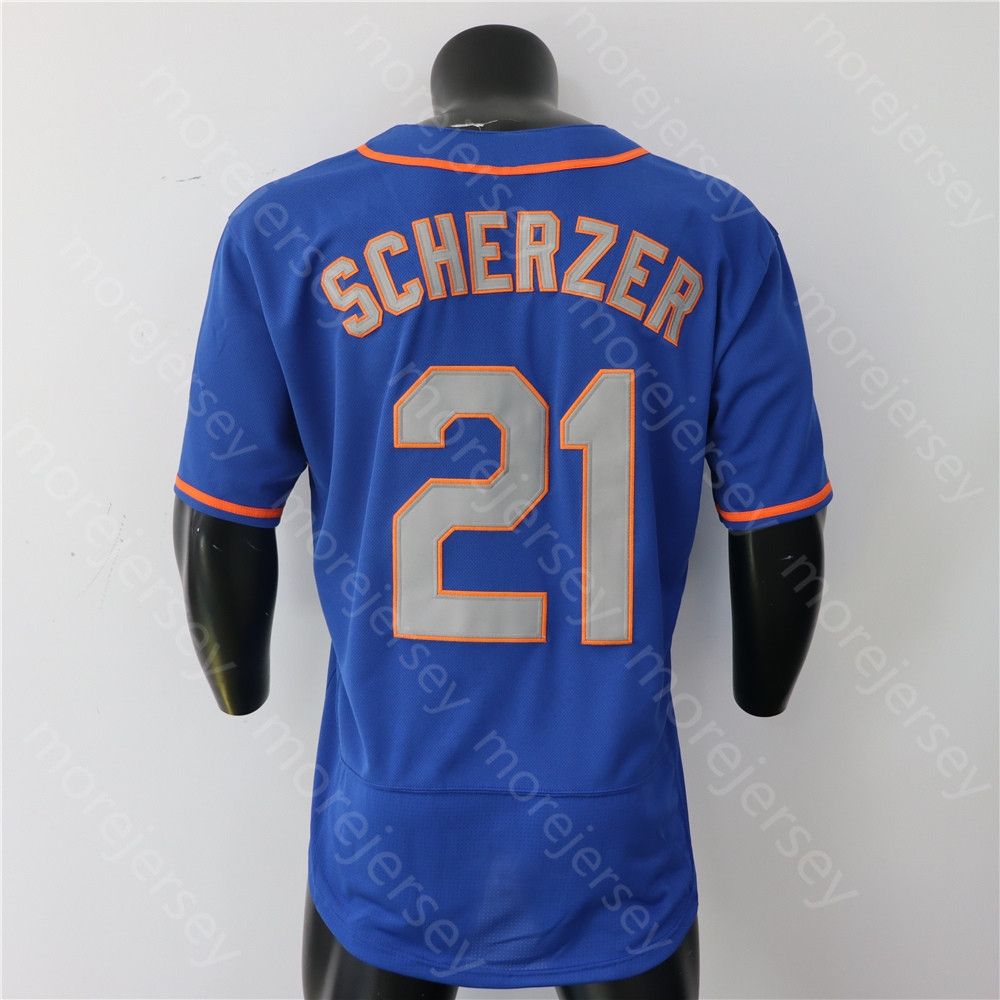 21 Max Scherzer Blue Grey Player