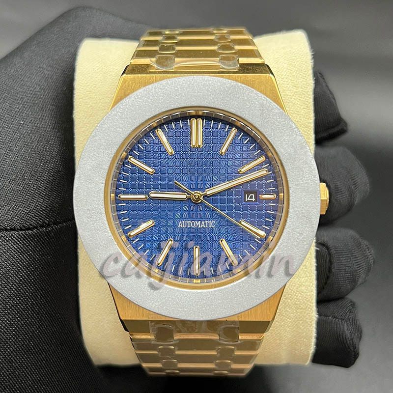 Gold with Blue dial