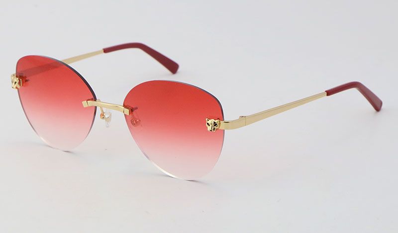 Gold Red Lens