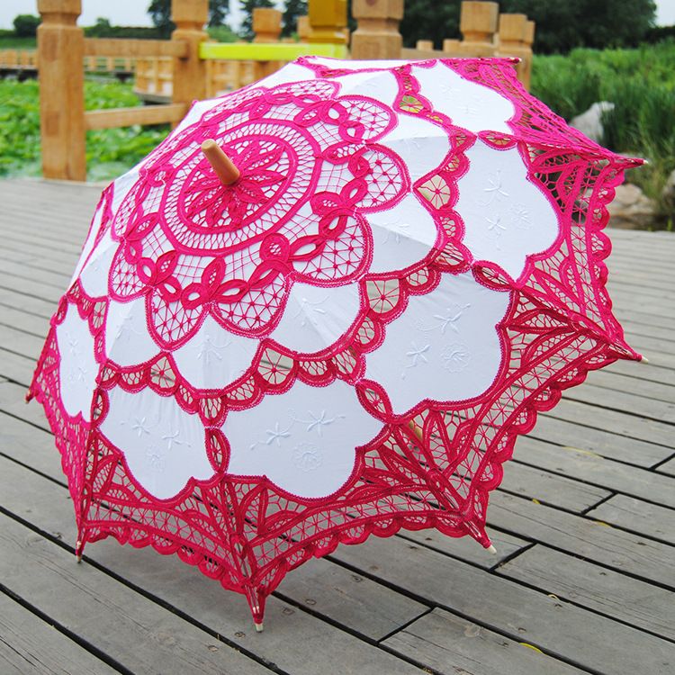 Élégant Parapluie De Mariée Pour Mariage, Parasol En