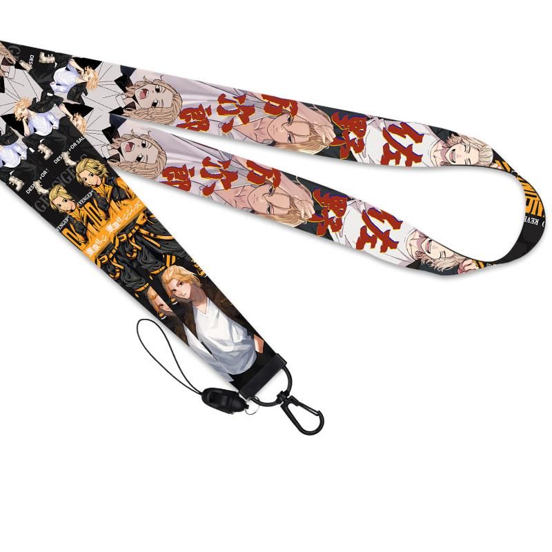 Zwart Lange Lanyard