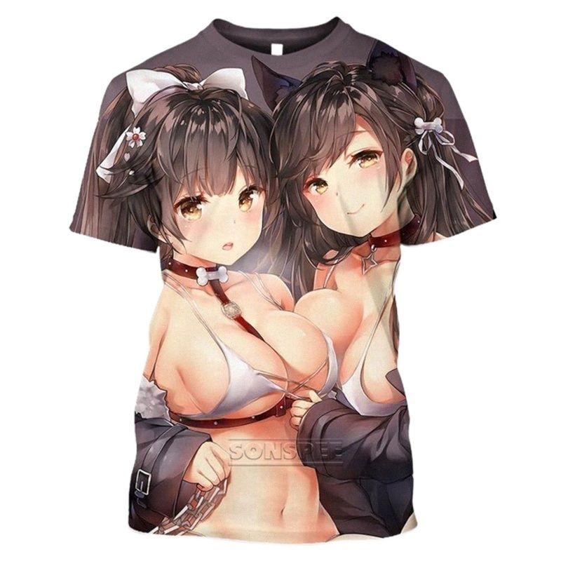 Summer Hot Sexy Body Cartoon Loli T shirt Man 3D Print Anime Game Azur Lane T-Shirt Women Gym Clothing Harajuku Style Top Summer Hot Sexy Body Cartoon Loli T shirt Man 3D Print Anime Game Azur Lane T-Shirt Women Gym Clothing Harajuku Style Top