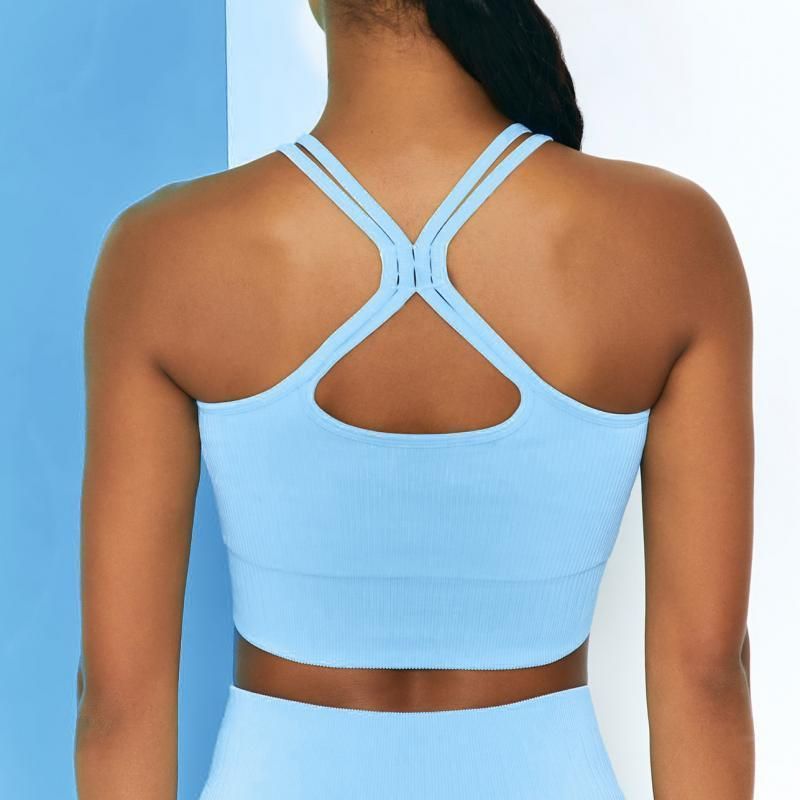 Blue Sport Bra-A