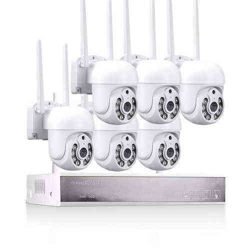 8CH NVR e 6Cameras-2T