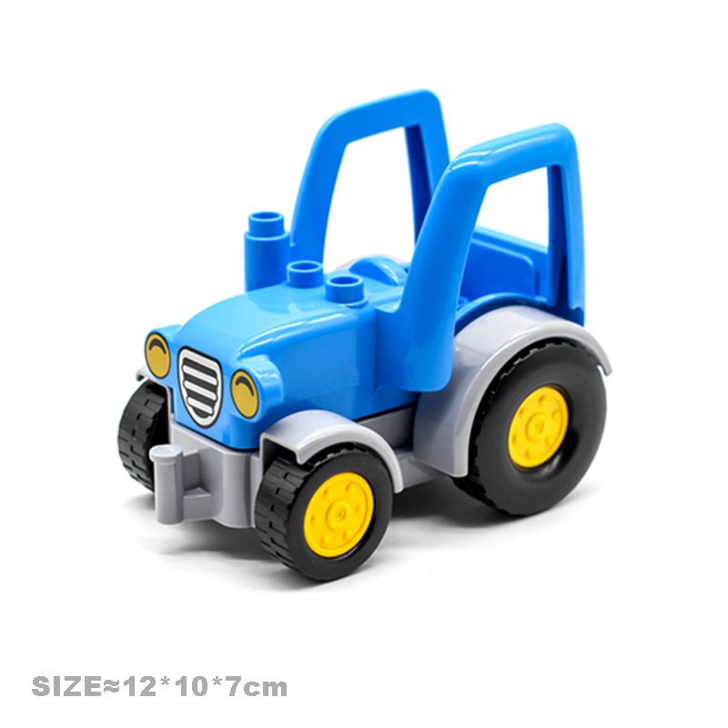 Blauwe tractor