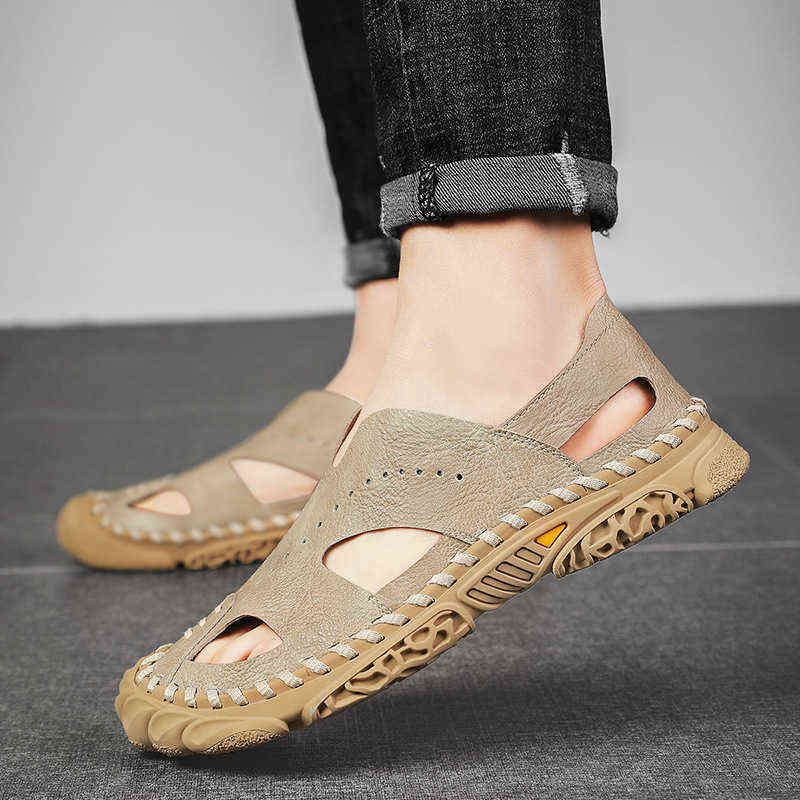 Men S Sandals Men S Shoes Fashion Hollow Out Rubber Thick Soled Baotou Beach  Fashion Casual From Xinran11, $46.99 | DHgate.Com