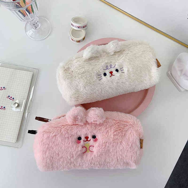 Pencil Cases For Girls Kawaii Pencil Case Large Capacity Trousse Scolaire  Polyester Stationery Estuches Escolares Pencil Pouch