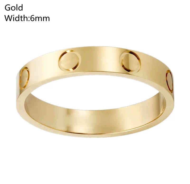 6mm Gold No Diamond