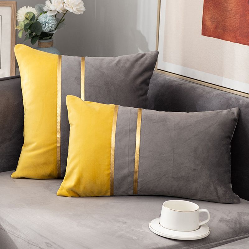 30x50CMCUSHION COVER-YELLY-GRAY 1PC