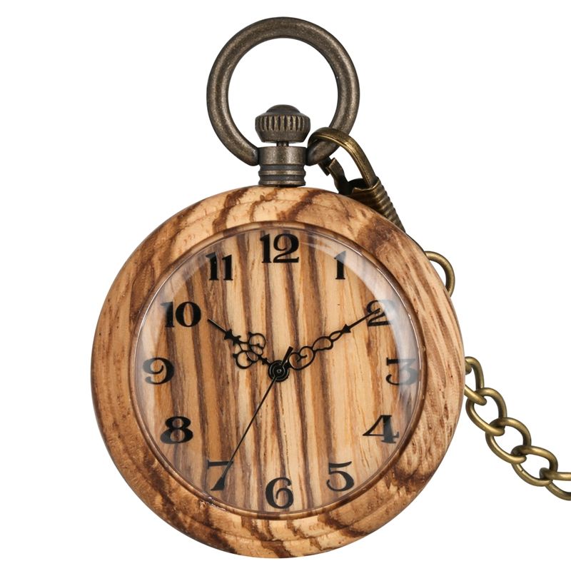 Orologio tascabile in legno 11