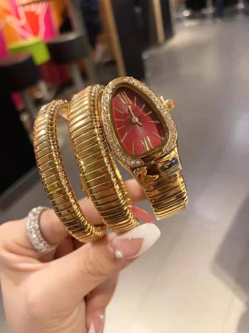 Gold red dial