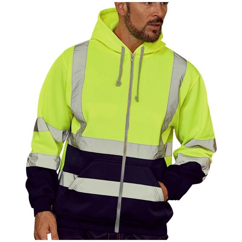 Compra Chaquetas Para Hombre Abrigos De Trabajo De Alta Visibilidad  Reflectante Remiendo Reflectante Tops De Manga Larga Blusa Ropa Masculina  Moda Ropa Deportiva Barato | Entrega Rápida Y Calidad | Es.Dhgate