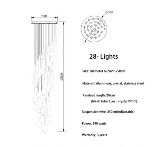 28 lights--spiral