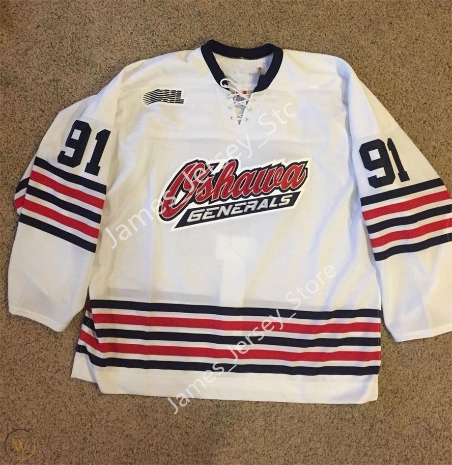 Custom OHL Oshawa Generals Stitched Hockey Jersey Carter Bickle 15