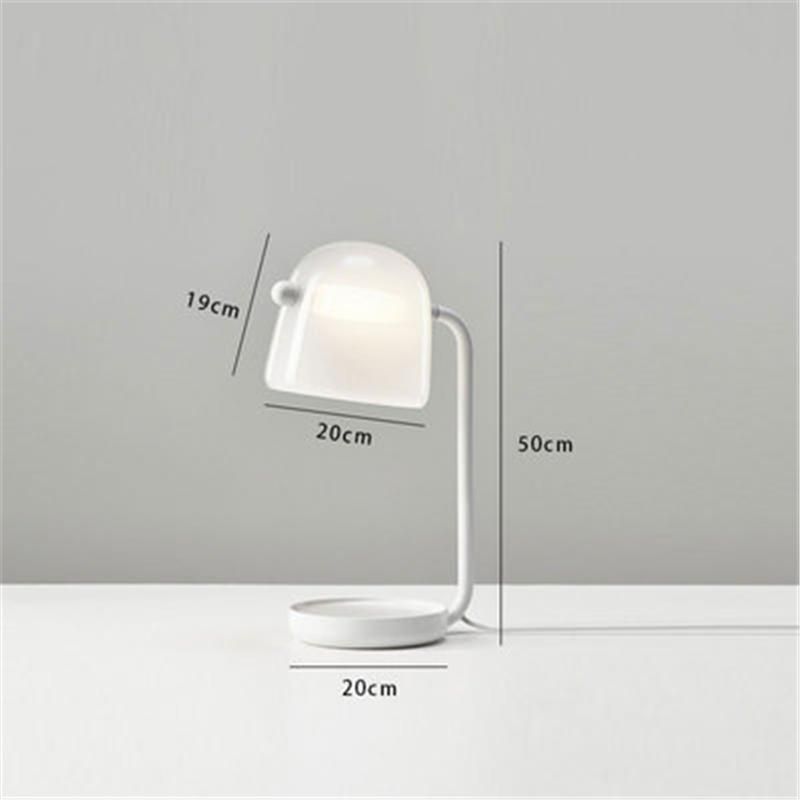 white table lamp