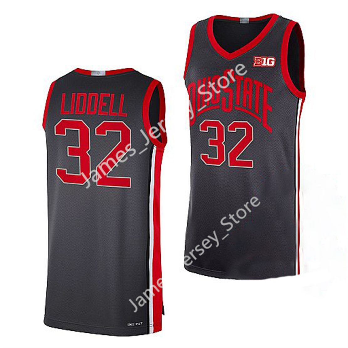 32 E.J. Jersey Basketball Liddell