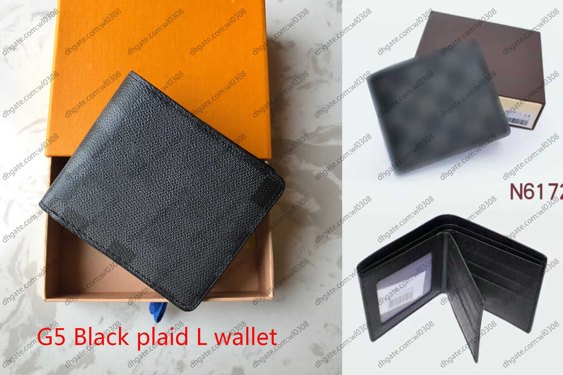 G5 Plaid nero Ploid M60223 L Portafoglio